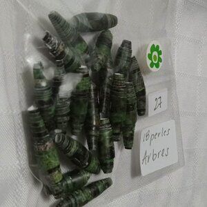 One-of-a-kind handmade/hand rolled paper beads/jewelry making/craft supplies/DIY